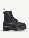 Molly 8-eye glitter platform boots | Selfridges