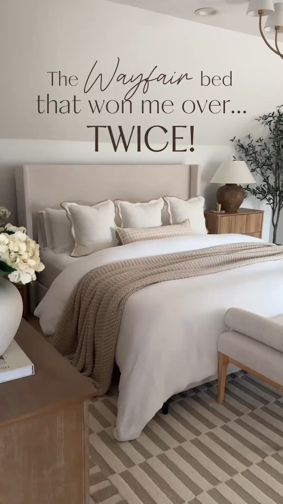 I’ve never bought the same bed twice—until now. It’s that good.
We have the king size in our bedroom and the queen in my daughter’s room, both in the textured ivory canvas.
It’s a beautiful neutral that’s timeless, and the queen is under $450! 🤍

Linking both sizes along with all the styling pieces I used in each space.

#WayfairPartner #WayfairFinds #MyWayfairHome
#AffordableHomeStyle #BudgetFriendlyFinds #NeutralHomeDecor
#BedroomInspo #CozyBedroomVibes #TimelessInteriors
#LTKHome #LTKBedroom #LTKStyle
#LTKSaleAlert #LTKWatchNow #HomeGoals
