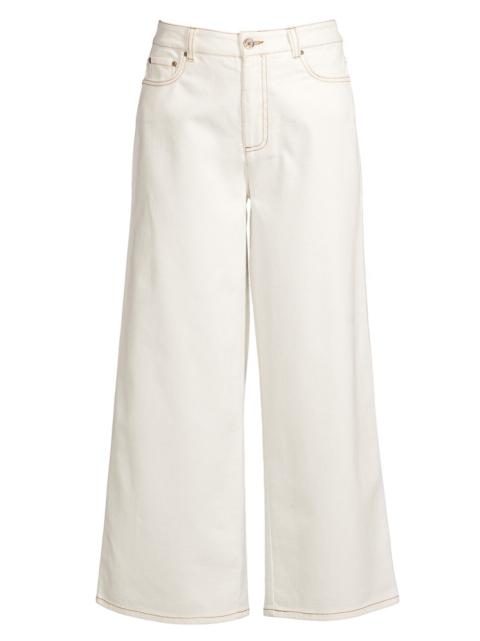 Sally High-Rise Cropped Wide-Leg Jeans | Saks Fifth Avenue