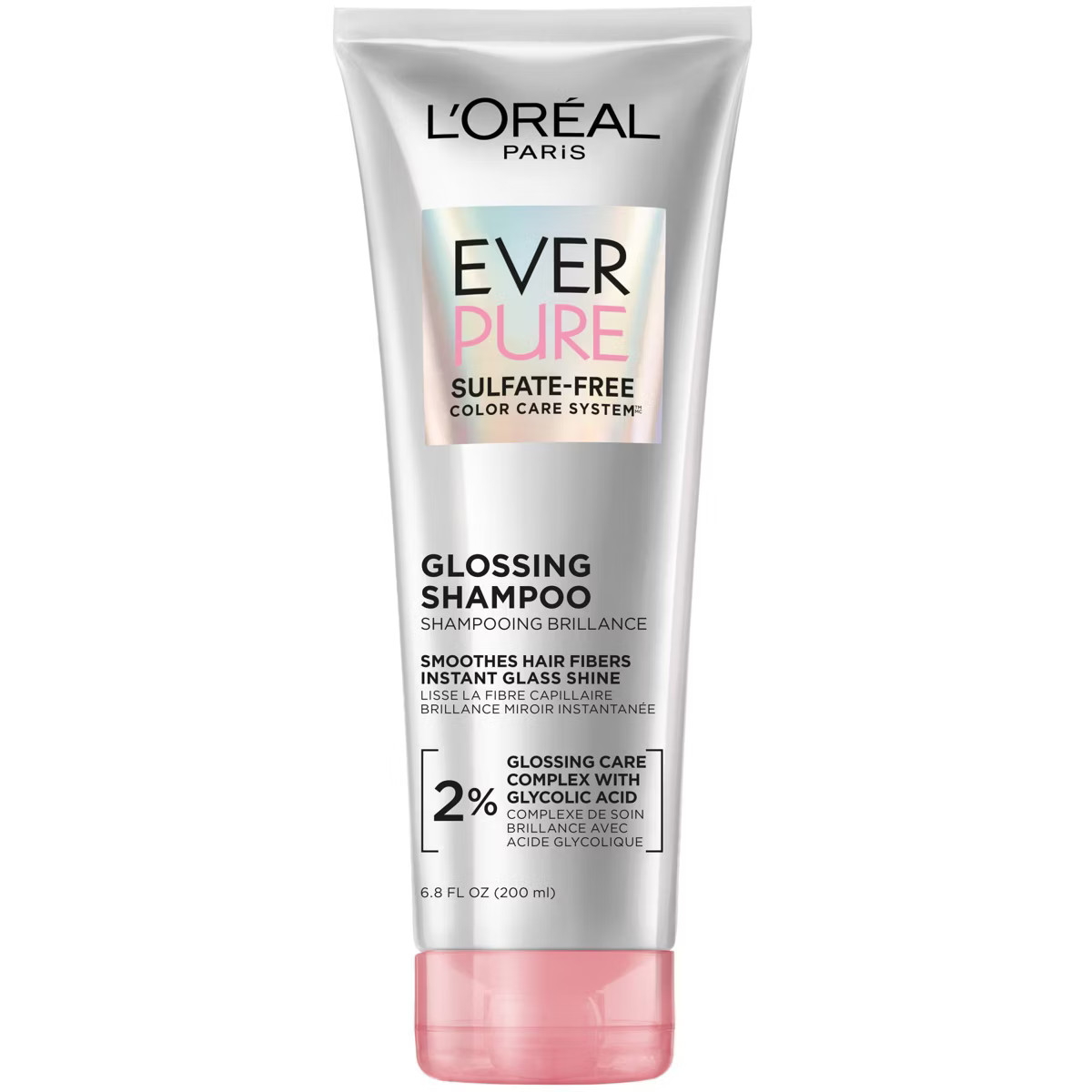 L'Oreal Paris EverPure Sulfate Free Glossing Shampoo with Glycolic Acid - 6.8 fl oz | Target