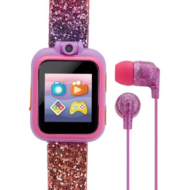 iTech Junior Girls Earbuds & Smartwatch Set - Rainbow Ombre Glitter 900143M-40-RAI - Walmart.com | Walmart (US)