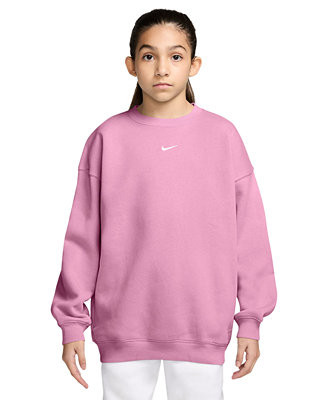 Girls' 7-16 Crewneck Fleece Sweatshirt | Macy's