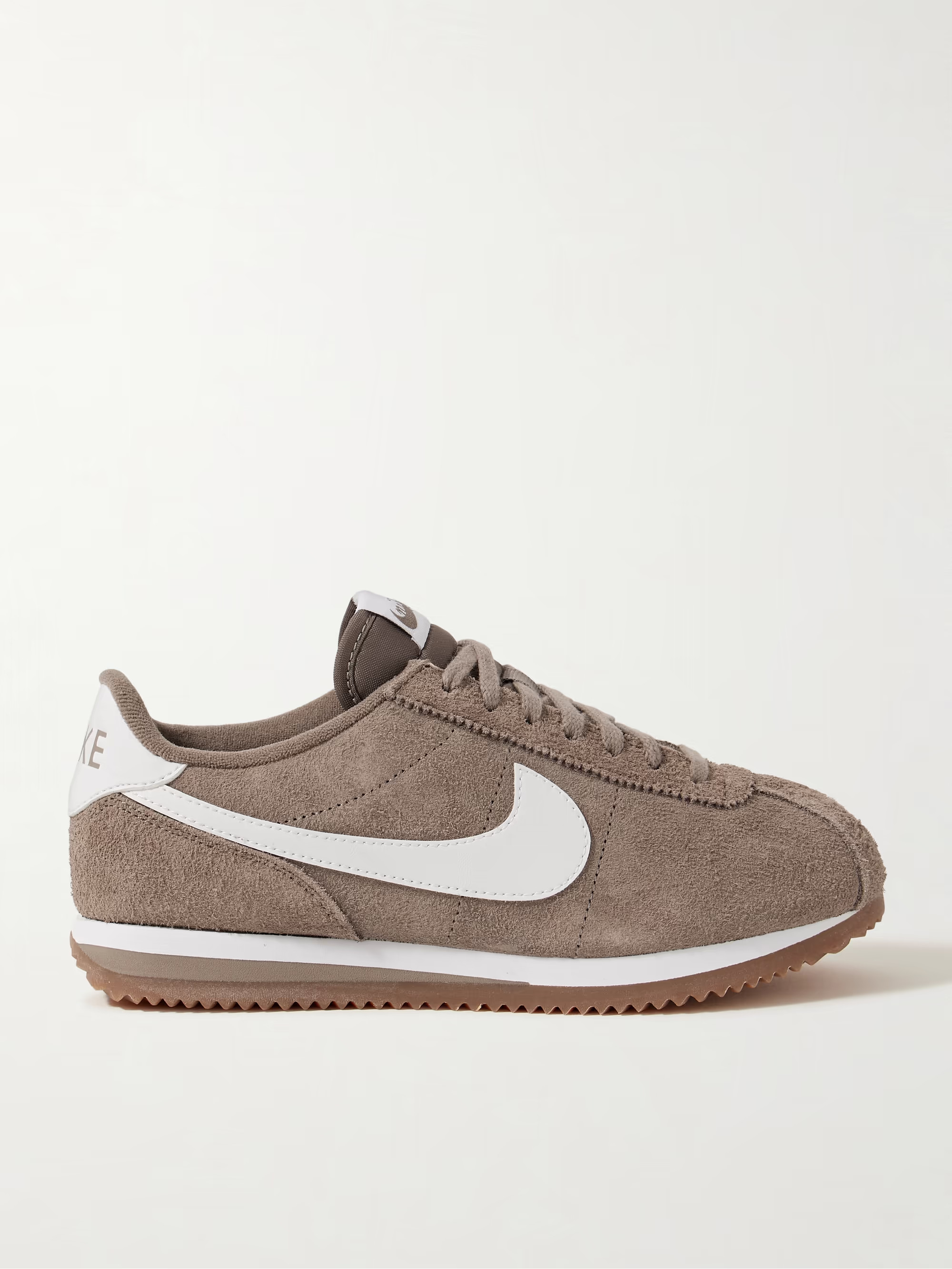 Cortez Vintage leather-trimmed brushed-suede sneakers | NET-A-PORTER (UK & EU)