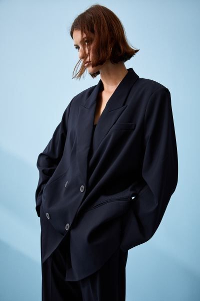 Oversized double-breasted jacket | H&M (UK, MY, IN, SG, PH, TW, HK)