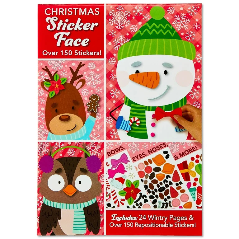 Bendon Snowman Bear Holiday 24-page Sticker Activity Book, Paperback | Walmart (US)