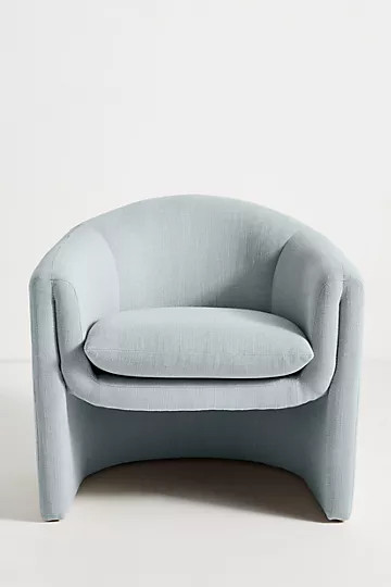 Linen Sculptural Chair | Anthropologie (US)