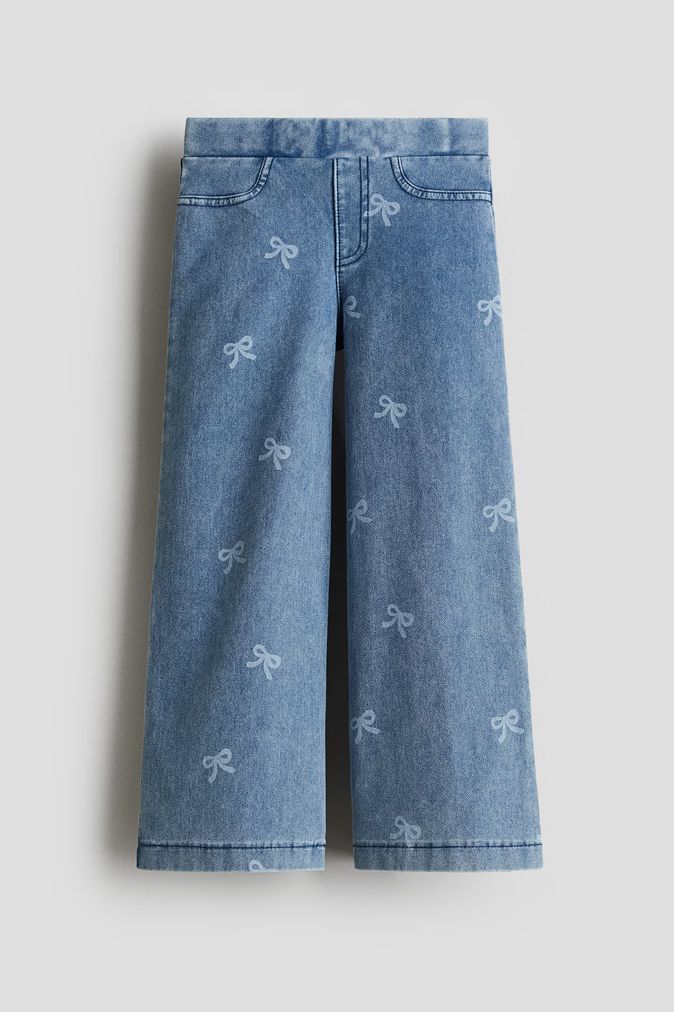 Wide Denim-look Pants | H&M (US + CA)