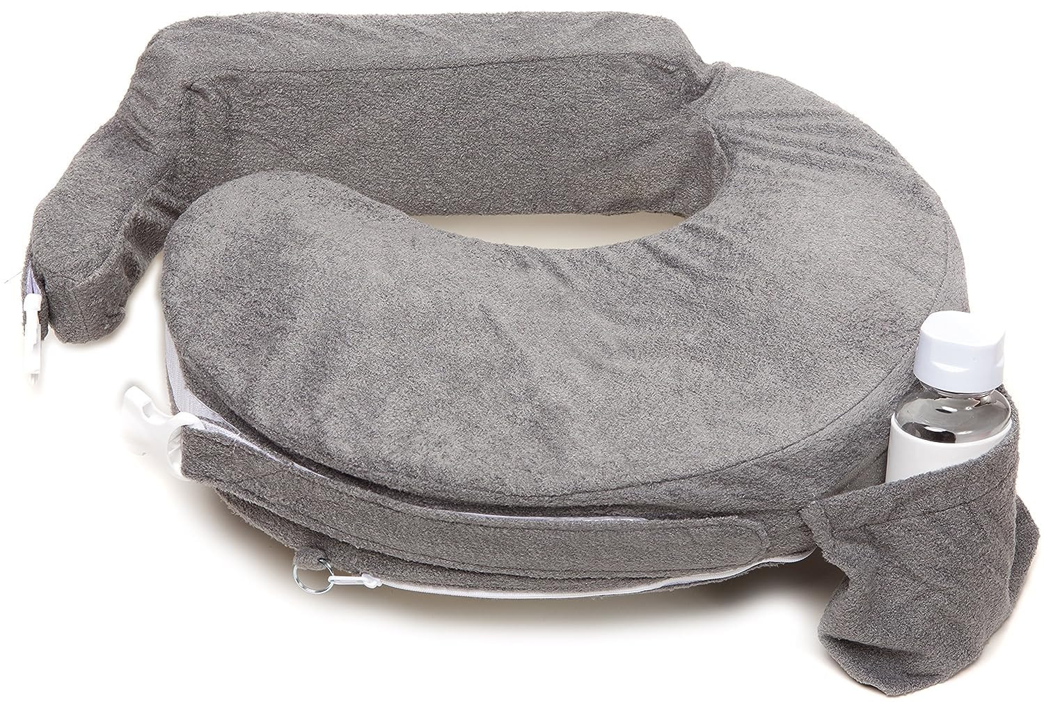 My Brest Friend Nursing Pillow - Deluxe - Enhanced Comfort w/ Slipcover - Ergonomic Breastfeeding Pillow For Ultimate Support For Mom & Baby - Adjustable Pillow W/ Handy Side Pocket, Evening Grey | Amazon (US)