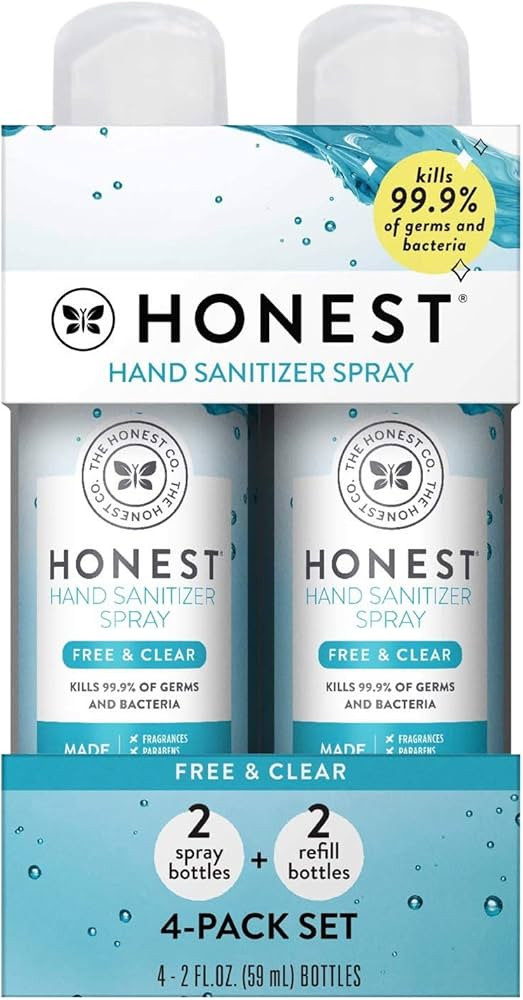 The Honest Company Plant-Based Hand Sanitizer Spray | Kills 99.9% of Germs | Hypoallergenic, Quic... | Amazon (US)