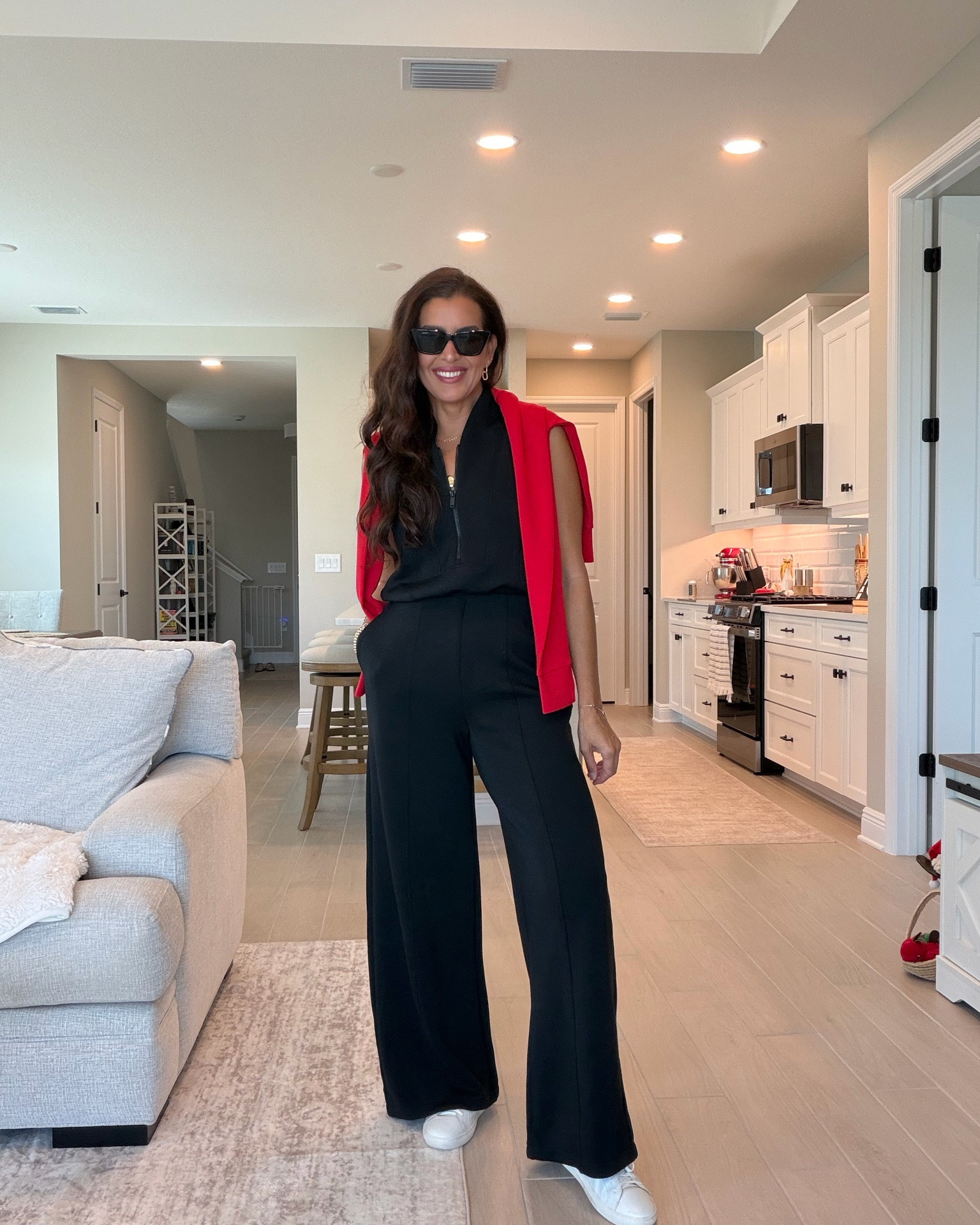 @spanx #ad 15% off w/code DORANELLYSXSPANX for first time orders! Wearing a size S regular in everything! 

These elevated cloud fabric jumpsuits are perfect for travel
Love the open in back feature, and comes petite, regular and tall! Available in multiple colors. 
#airportoutfit #traveloutfits #momlife

#LTKootd #LTKSeasonal #LTKSaleAlert