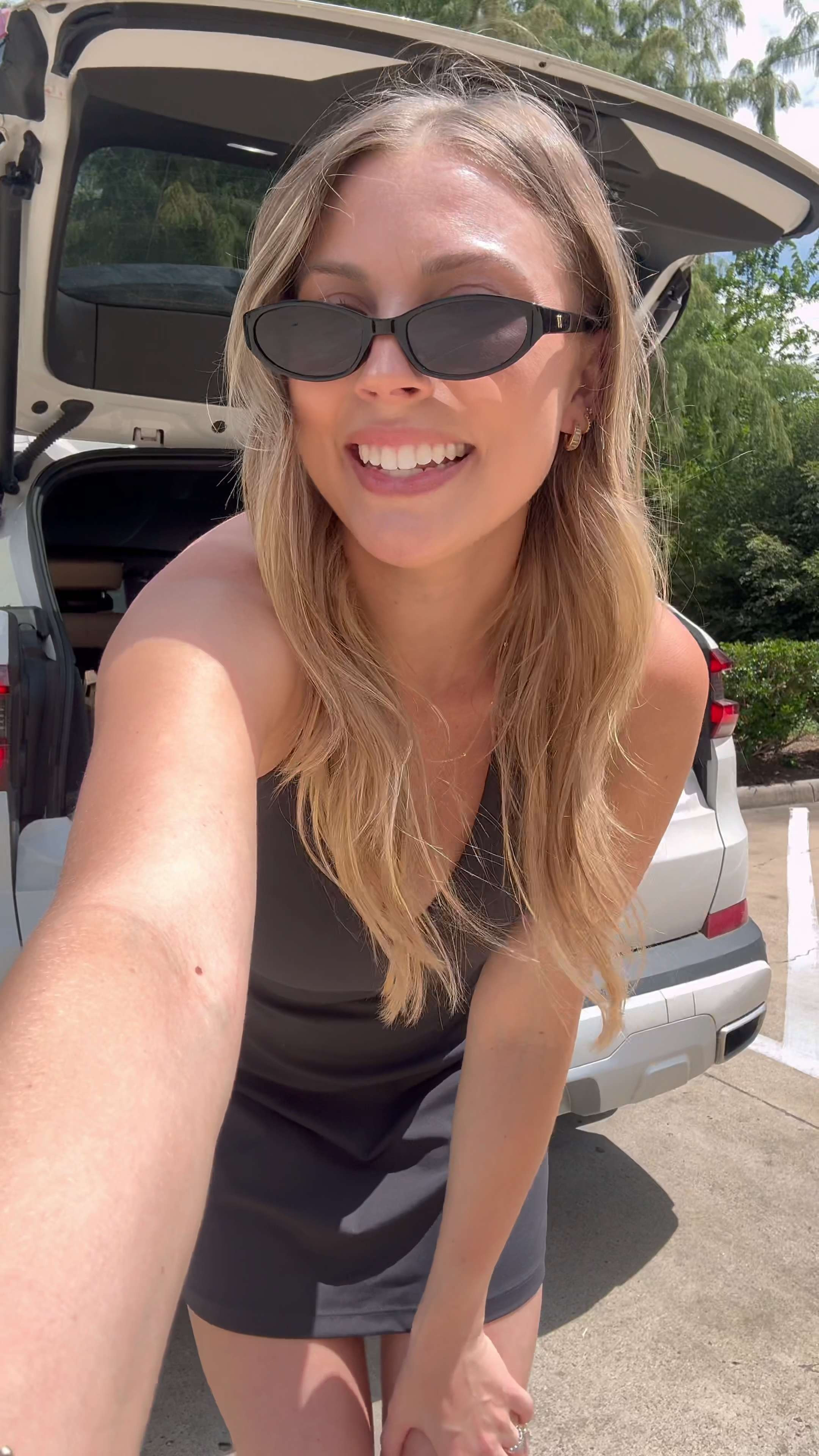 My favorite athletic dress! This one has a built in bra/padding and detached bike shorts with pockets on the side! I wore this a lot while pregnant as well! Wearing a size S in dress and sneakers are tts. 

 #LTKActive #LTKStyleTip #LTKBump