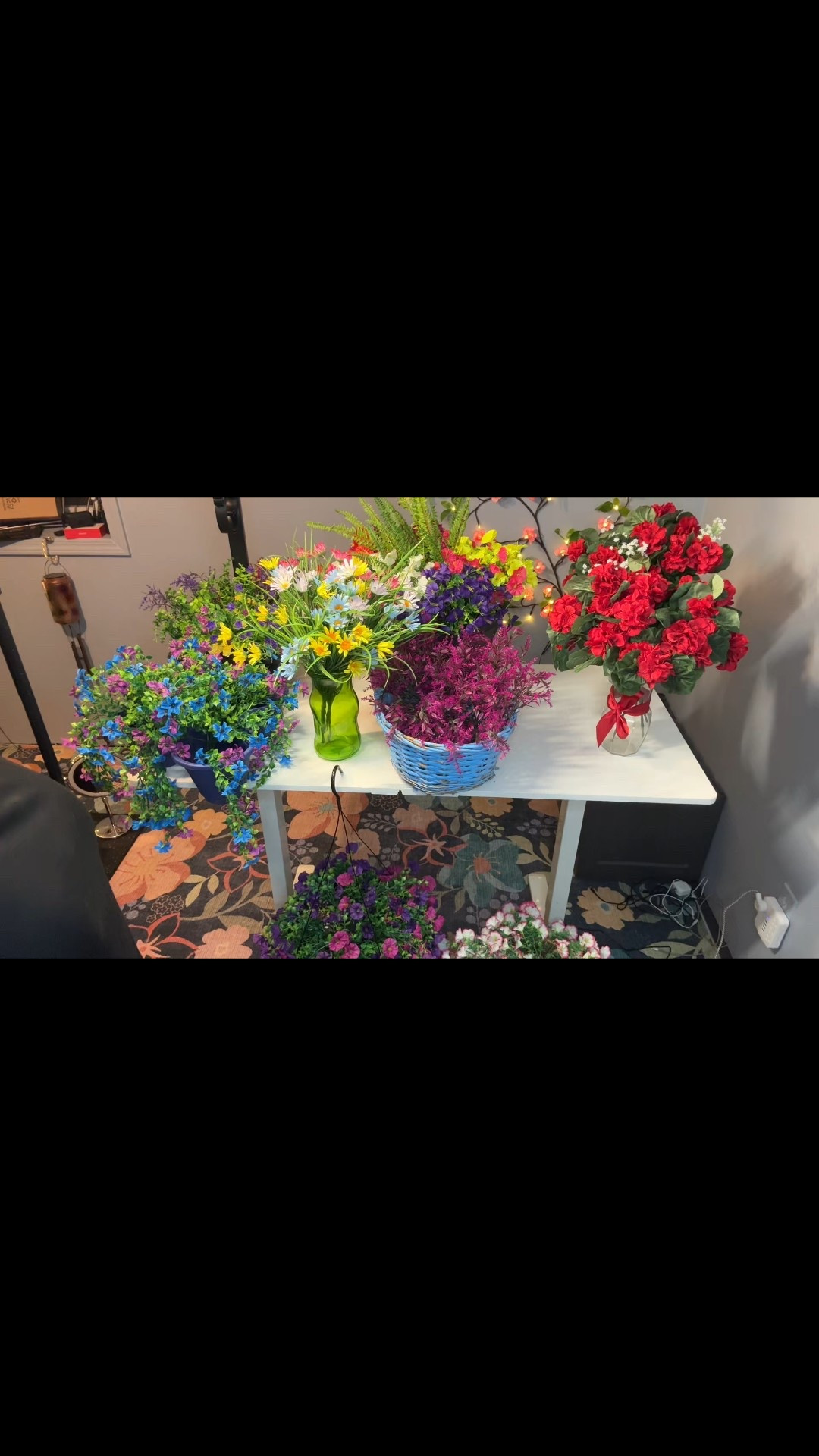 Think spring and flowers blooming.  Artificial flowers brighten any space, never fade, no maintenance, no mess, no bugs, just bright and cheery at all times 

#LTKSaleAlert #LTKHome #LTKSeasonal