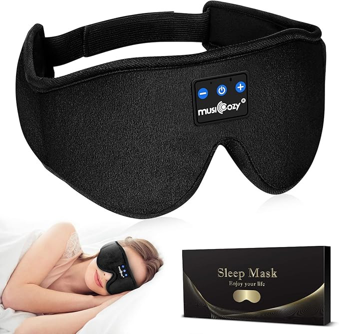 MUSICOZY Sleep Headphones Bluetooth Headband Sleeping Headphones Sleep Mask, Wireless Sleep Mask ... | Amazon (US)