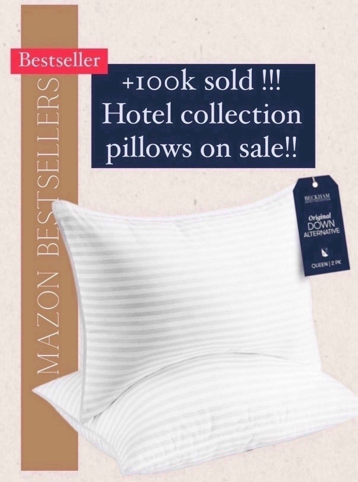 popular deal!!!

This hotel collection pillow has been a most loved bestseller and if you are in the market for new pillows then you should take a look.  There is a deal on it right now
