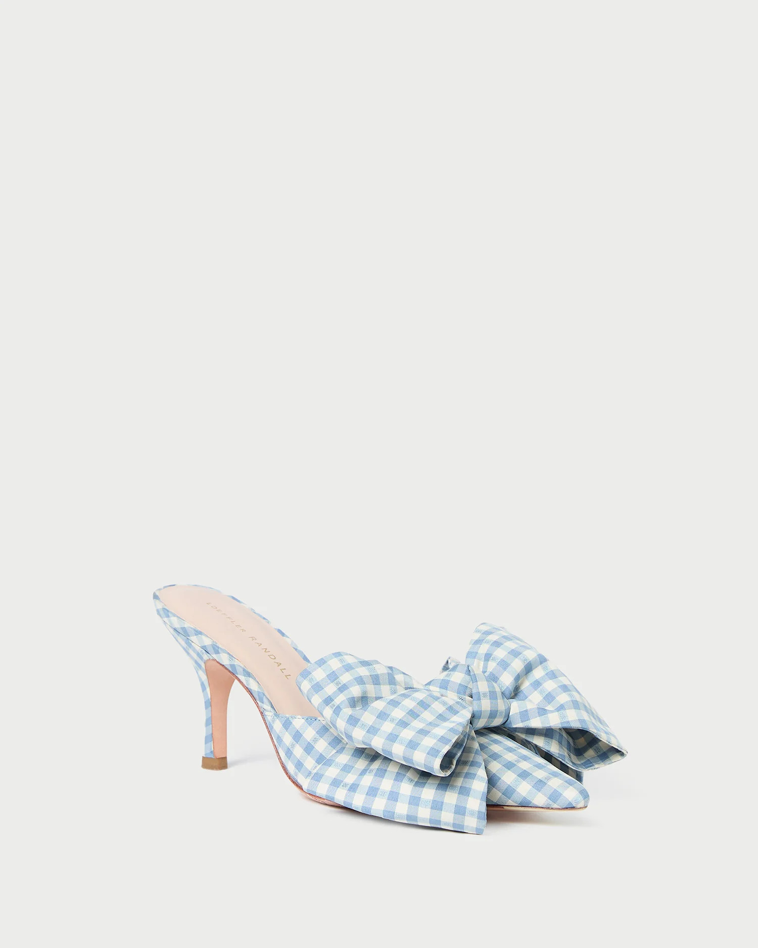 Margot Blue Gingham Bow Mule | Loeffler Randall