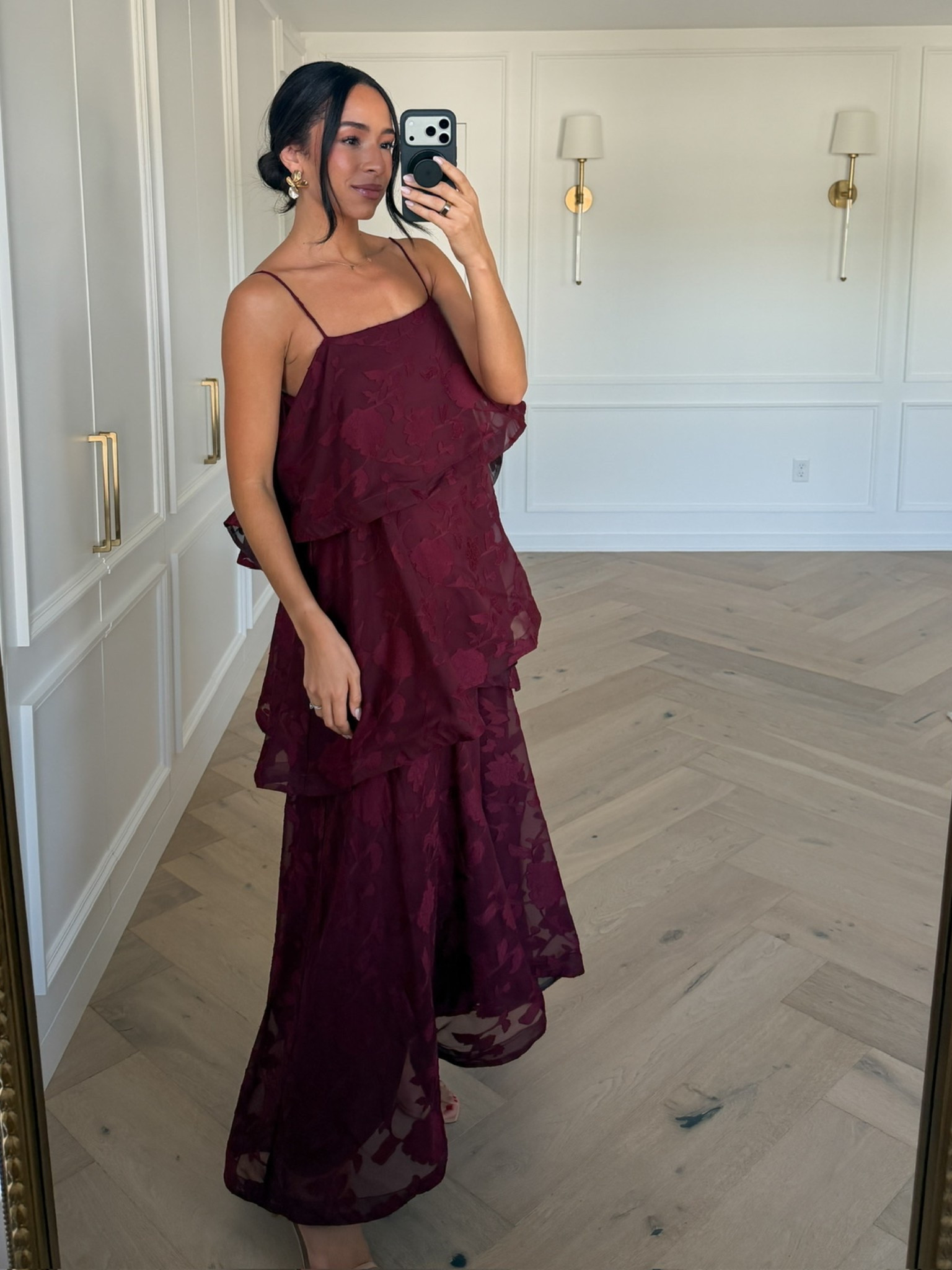Use code NENA for 25% off this fall wedding guest dress 🍂 This wedding guest dress is under $100, perfect for a fall wedding and the color and silhouette is stunning!! Wearing size S maxi dress

#LTKSaleAlert #LTKWedding #LTKSeasonal