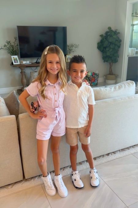 What my kids wore to meet their teachers! Outfits and shoes are linked! 