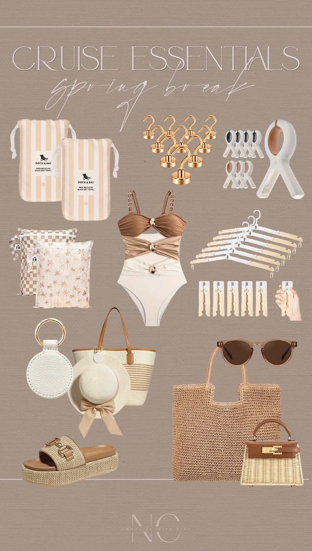 Cruise essentials for spring break ✨🚢☀️

If you’re packing for a cruise vacation, these are my go-to cruise must-haves — magnetic hooks for cruise cabin organization, over-the-door storage, packing organizers, quick-dry towels, beach bags, swimsuits, travel accessories, and cruise-friendly outfits for warm weather.

Perfect for spring break cruises, Disney Cruise Line trips, family cruise packing lists, beach day excursions, and stress-free cabin setup. I always look for lightweight travel pieces, neutral vacation outfits, and smart cruise organization hacks to maximize small stateroom space.

Everything linked to make your cruise packing simple, stylish, and organized 🤍

#cruiseessentials #springbreaktravel #cruisepackinglist #disneycruise #familytravel #amazonfinds #ltkhome

#LTKSwim #LTKTravel #LTKSpringSale
