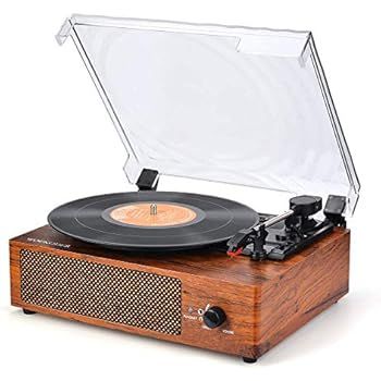 Record Player Turntable for Vinyl Records 3 Speed Vinyl Record Player with Stereo Speakers Belt D... | Amazon (US)