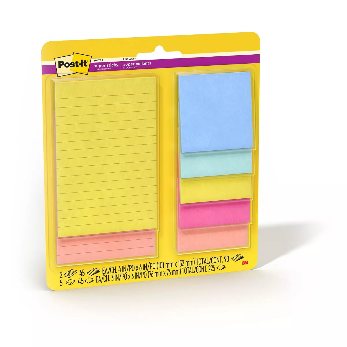 Post-it Summer Joy Super Sticky Notes 7pk | Target