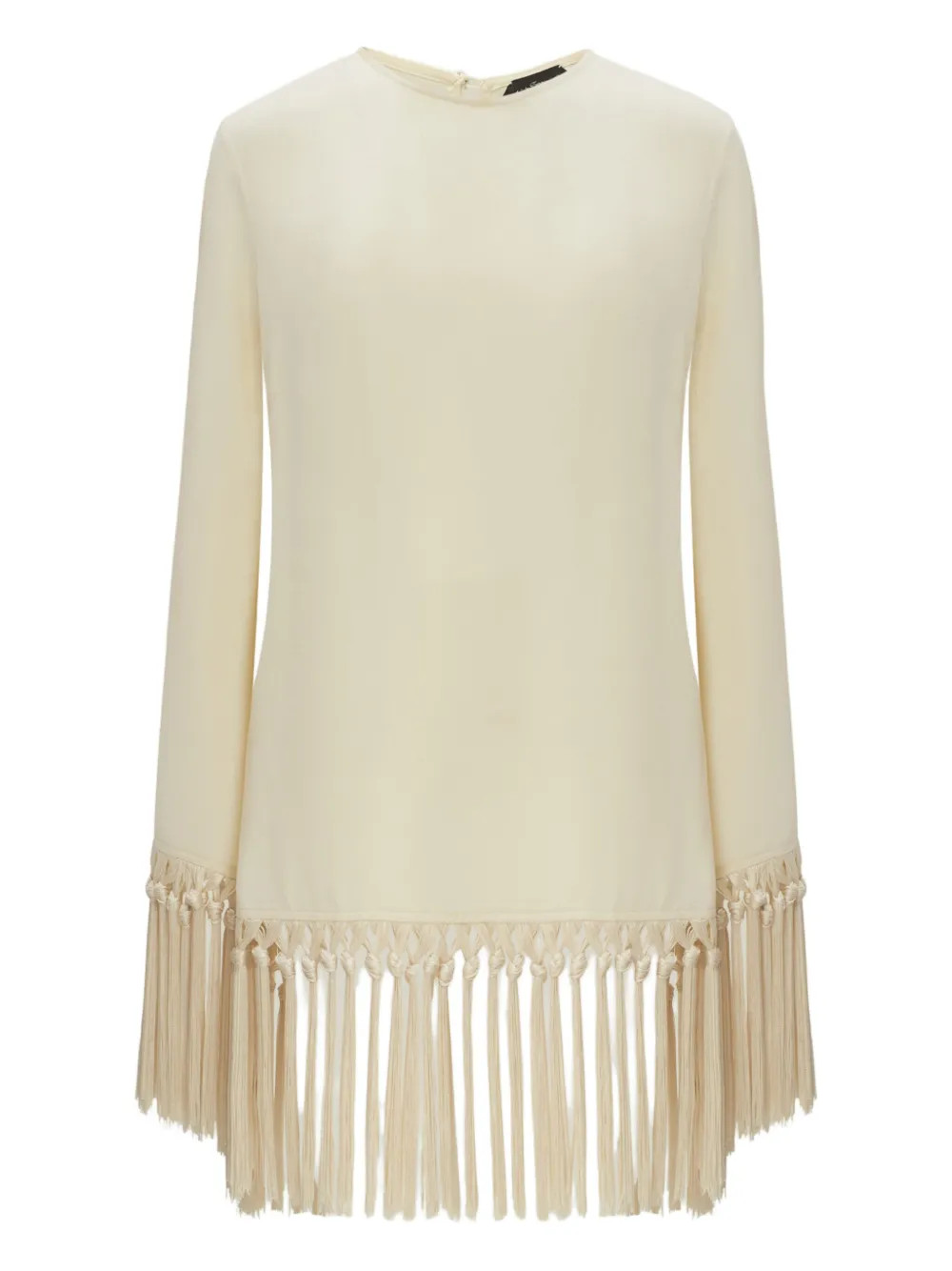 fringe-trimmed mini dress | Farfetch Global