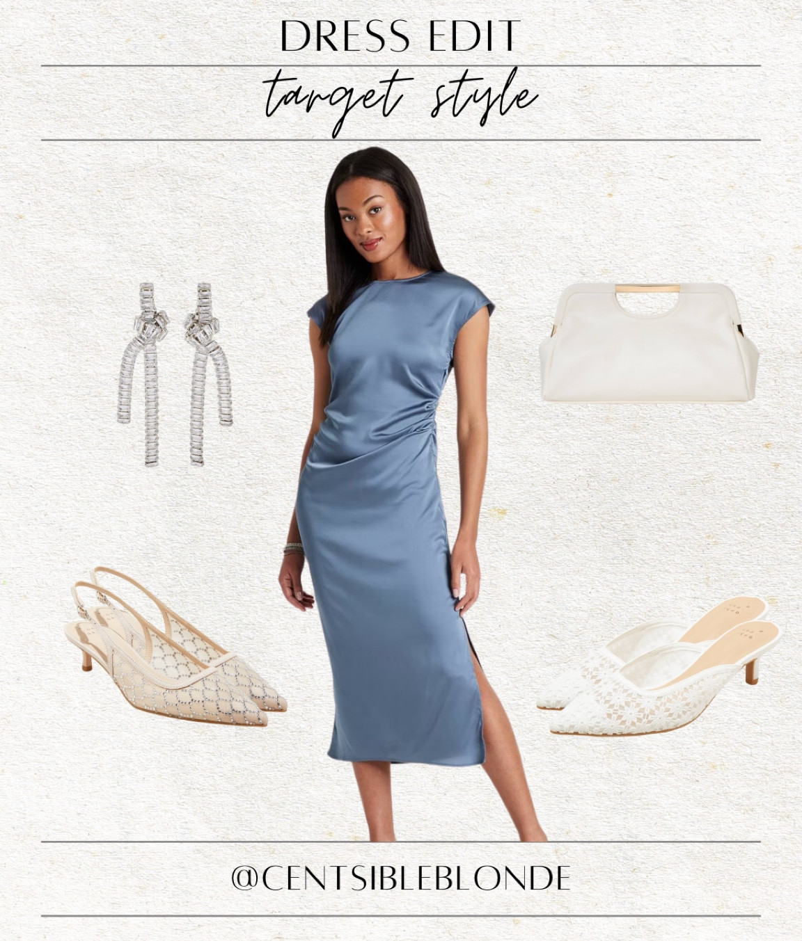 wedding guest dress, work dress, work wear, mule sandals, slingbacks, silver earrings, heeled sandals, blue dress, midi dress, pointed toe heels

#LTKWedding #LTKWorkwear #LTKShoeCrush