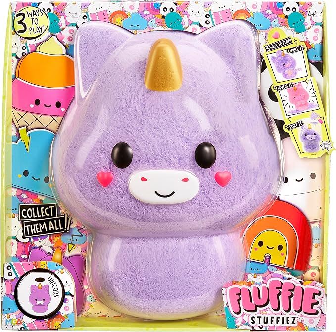 Fluffie Stuffiez Unicorn Large Collectible Feature Plush 11" - Surprise Reveal Unboxing with Hugg... | Amazon (US)