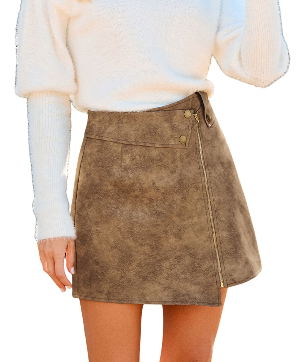 Cupshe Women's Amuse Me Brown Mini Skirt - Brown | Macy's