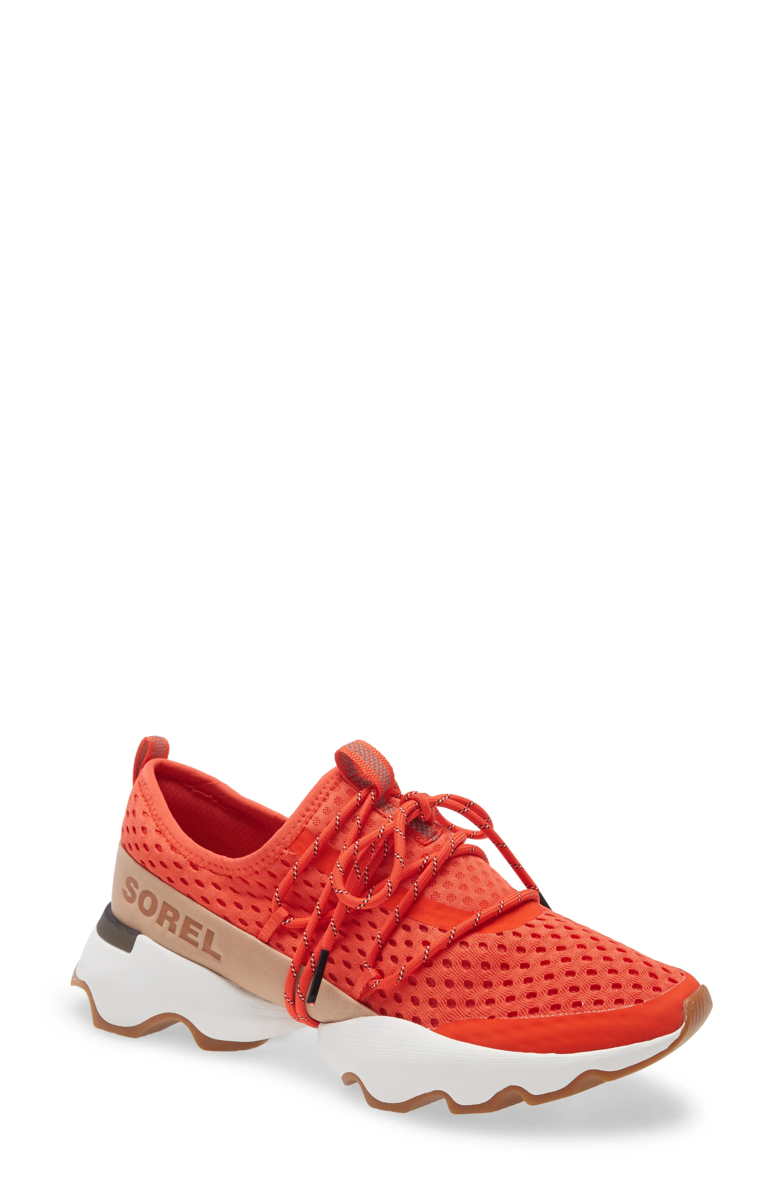 SOREL Kinetic Impact Laces Sneaker, Size 11 in Signal Red at Nordstrom | Nordstrom