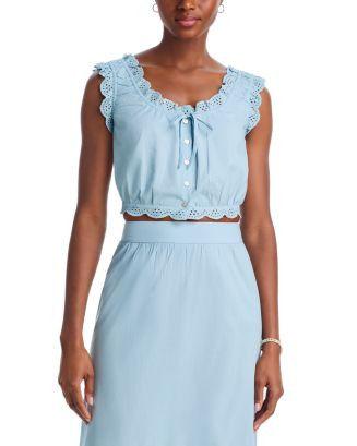 Eyelet Trim Top - Exclusive | Bloomingdale's (US)