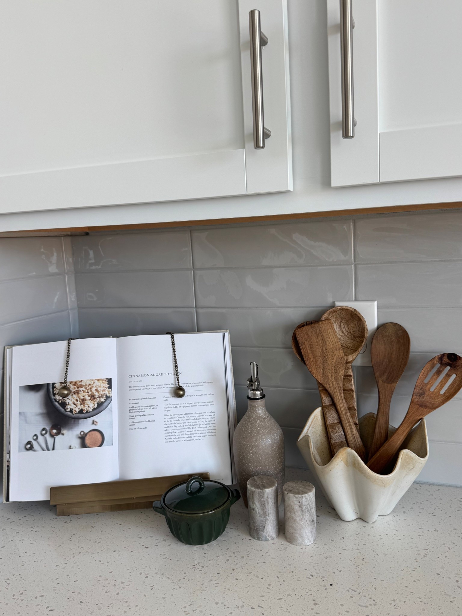 Kitchen counter styling but make it sleek modern and with functional timeless pieces that also serve as decor 🫒🧂 


#LTKSeasonal #LTKFallSale #LTKHome