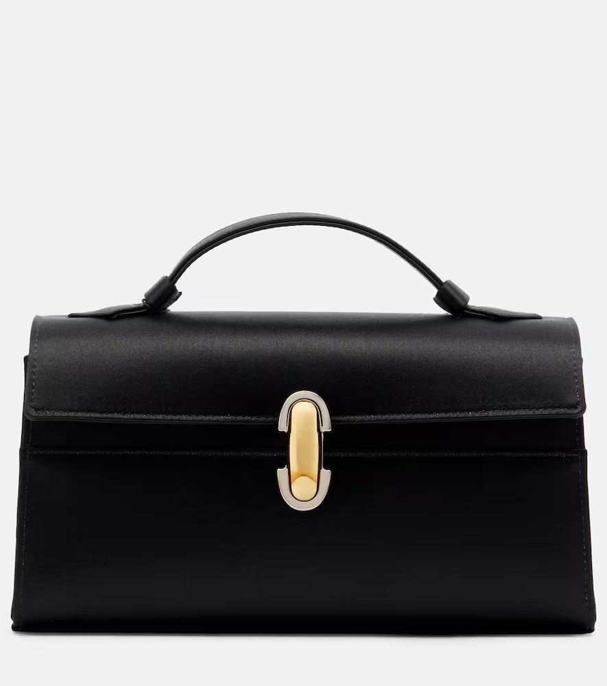 Savette Symmetry Small satin top-handle bag | Mytheresa (INTL)