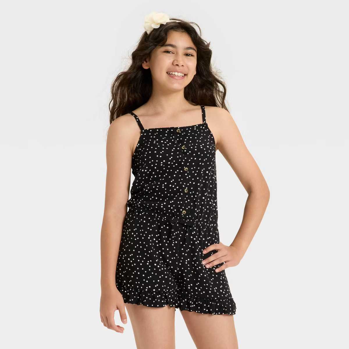 Girls' Sleeveless Woven Romper - Cat & Jack™ | Target