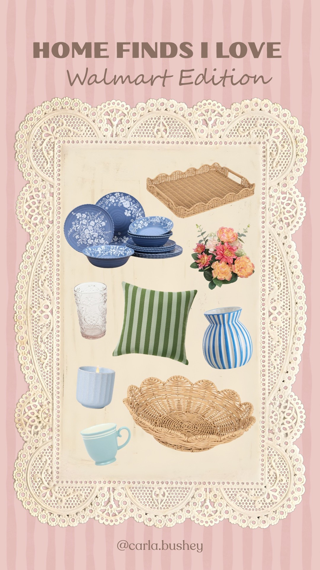 Home Finds from Walmart!!🌸

Plus picks from their rattan collection 🥰



Summer 2026, home finds, dining set, rattan, wicker, striped, pillow, carla.bushey

#LTKHome #LTKSeasonal