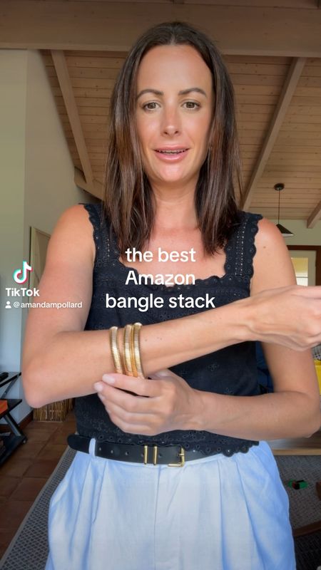 I’ve been eyeing the $50 stack but found these bangle bracelets on Amazon for less than $20 and they are so good!!! 

#LTKstyletip #LTKfindsunder50