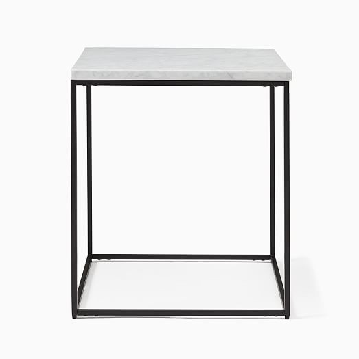 Streamline Square Side Table - Marble | West Elm (US)