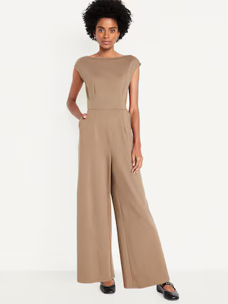 Ponte-Knit Jumpsuit | Old Navy (US)