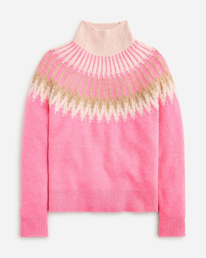 Fair Isle turtleneck sweater in Supersoft yarn | J. Crew US