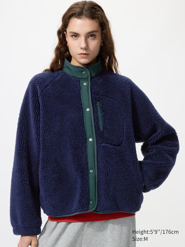 Pile Lined Fleece Combination Jacket | UNIQLO (US)