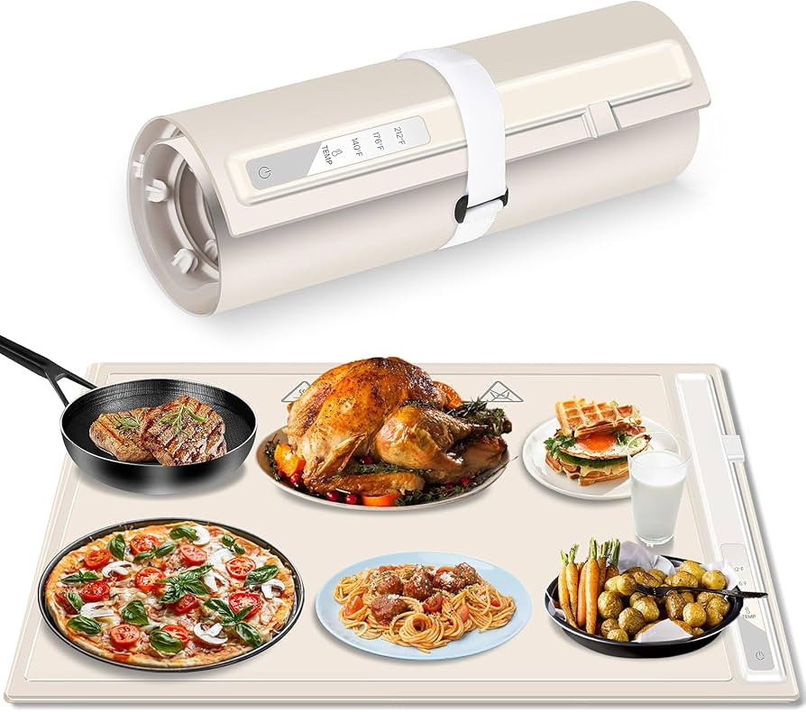 Food Warmer Electric Warming Tray: Silicone Electric Heating Tray for Buffets Party - Hot Plates ... | Amazon (US)