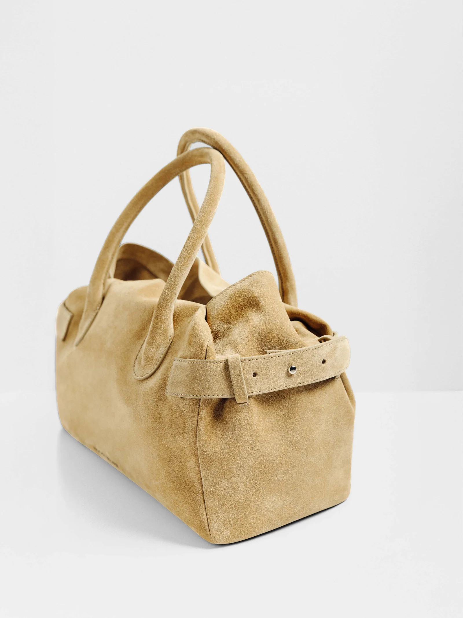 Women's Petite Suede Tote in Straw | Brochu Walker | Brochu Walker