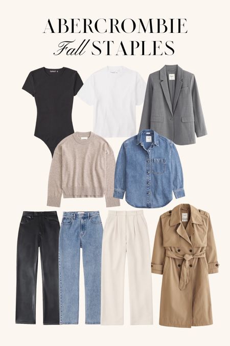 My Abercrombie staples. All 20% off as a part of the LTK sale!! 

M in tops, blazers, sweaters
S in trench
29-30 in jeans and pants

Fall staples, capsule wardrobe, fall outfit ideas 

#LTKSale #LTKsalealert #LTKstyletip