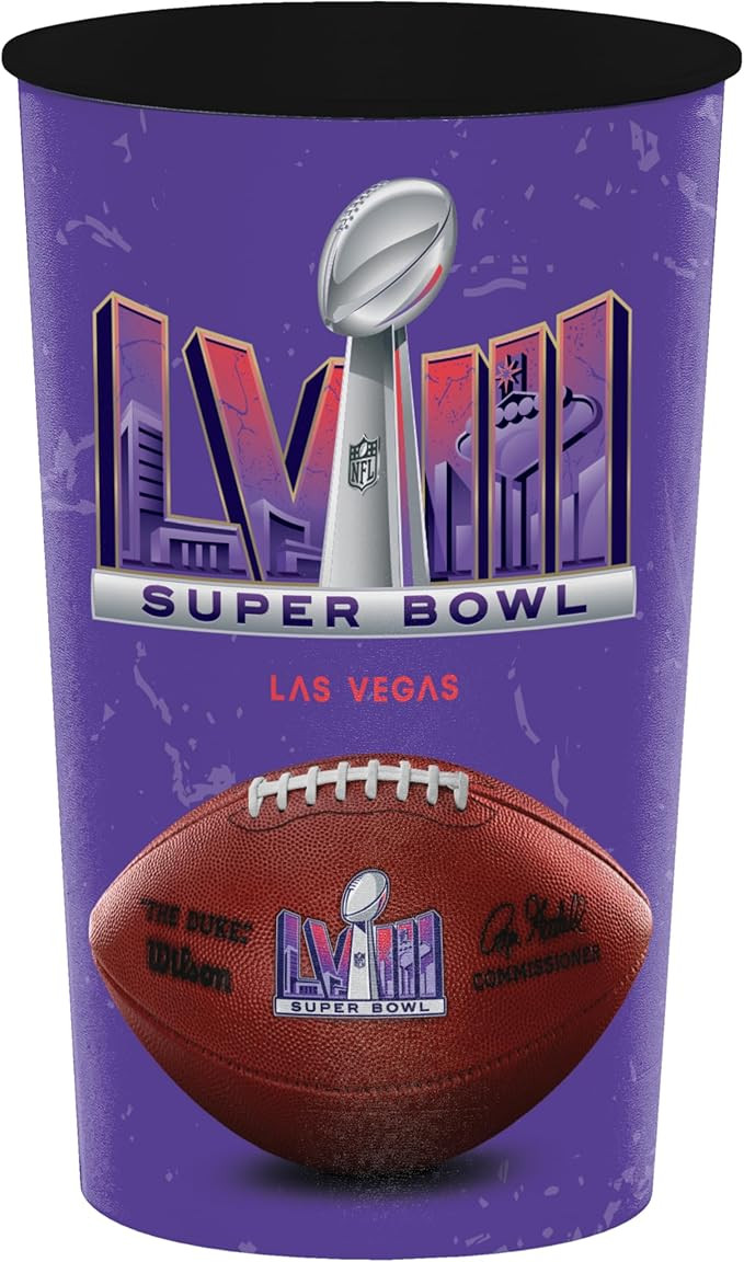 Trendware NFL Super Bowl LVIII 22 oz Plastic Cups, 8 ct | Amazon (US)