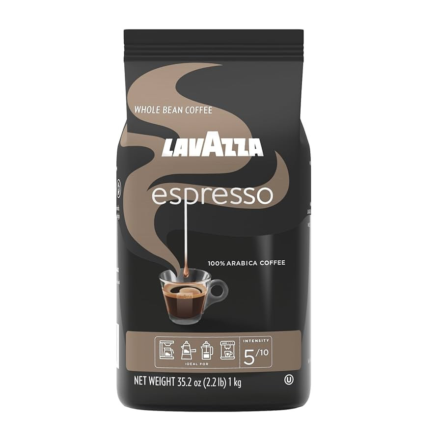 Lavazza Espresso Whole Bean Coffee, Medium Roast, 100% Arabica, 2.2 lb Bag (Pack of 1) | Amazon (US)
