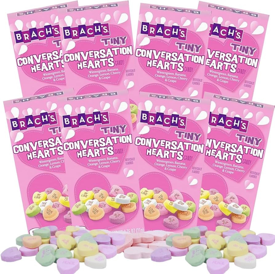 Valentine's Day Inspired Tiny Conversation Heart Boxes, Nostalgic Hard Candies for Gift Baskets, ... | Amazon (US)