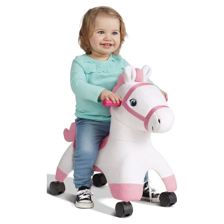 Radio Flyer, Socks: Rolling Pony, Plush Caster Ride-on Horse for Girls and Boys | Walmart (US)