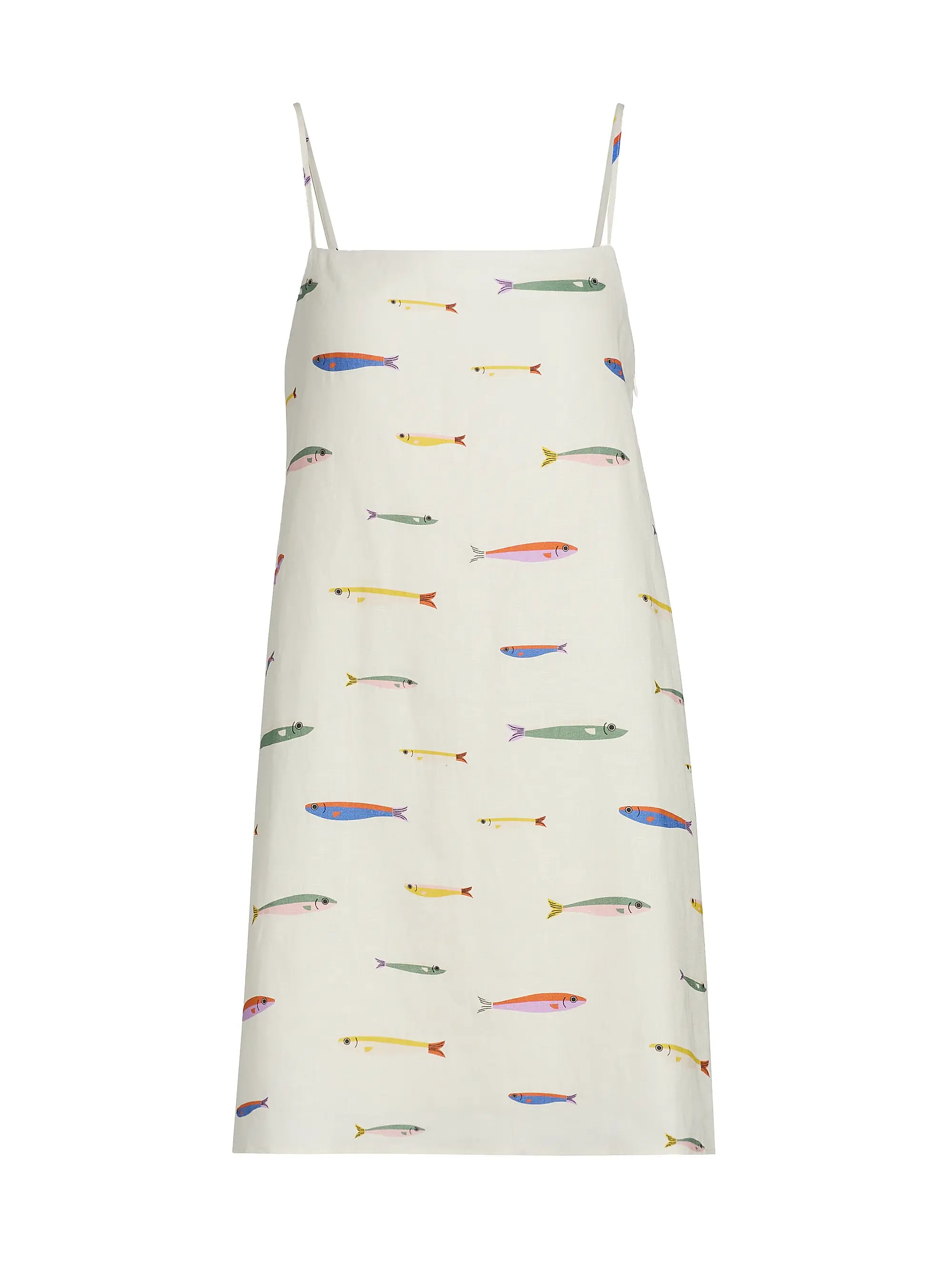 Laura Linen Pop Sardine Minidress | Saks Fifth Avenue