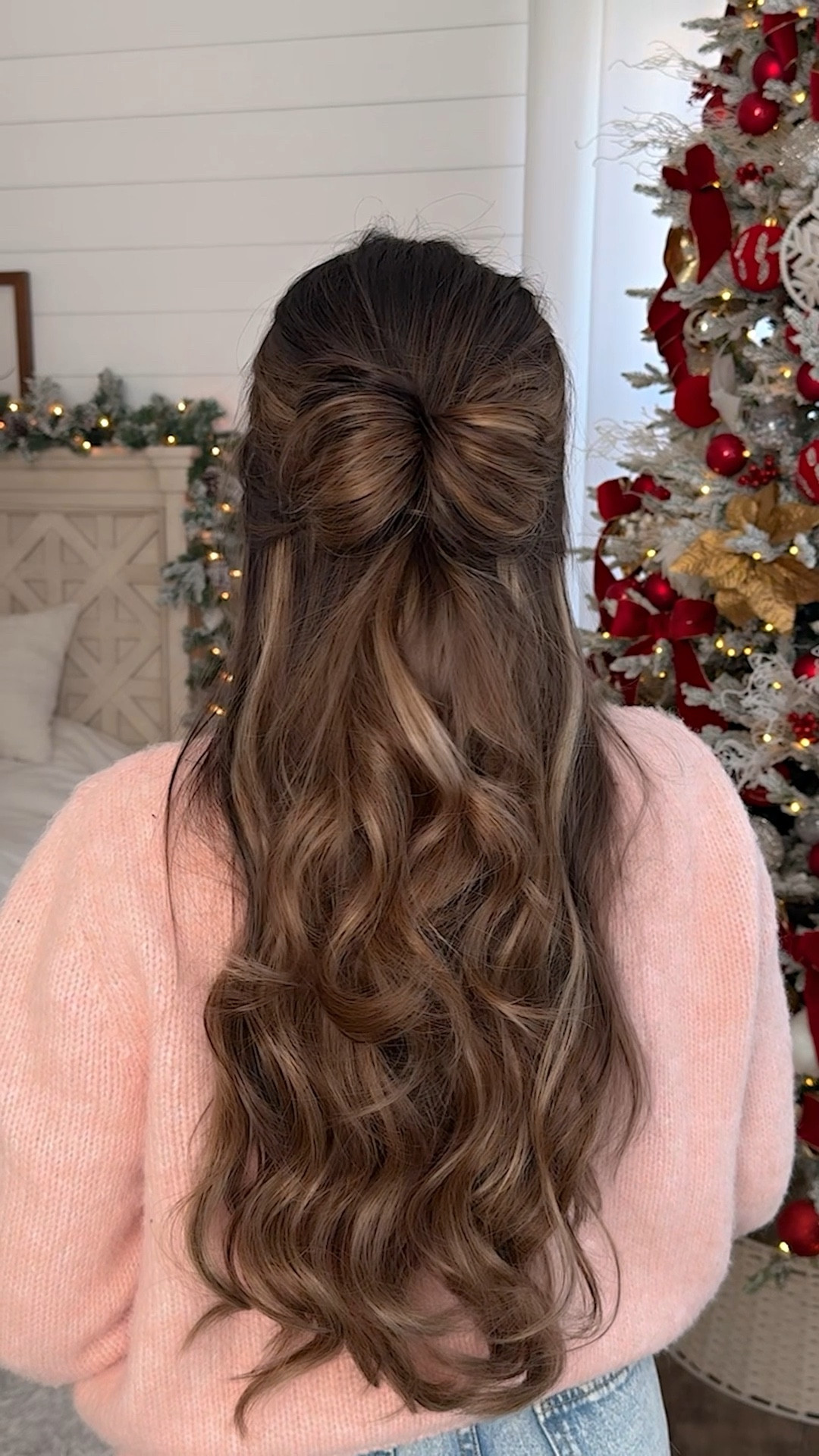 Bow hair tutorial 🩷 

#LTKStyleTip #LTKHoliday #LTKBeauty
