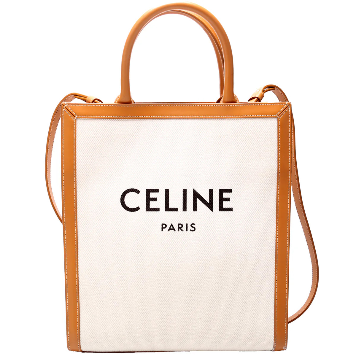 Cabas Vertical Small Canvas | Keeks Designer Handbags