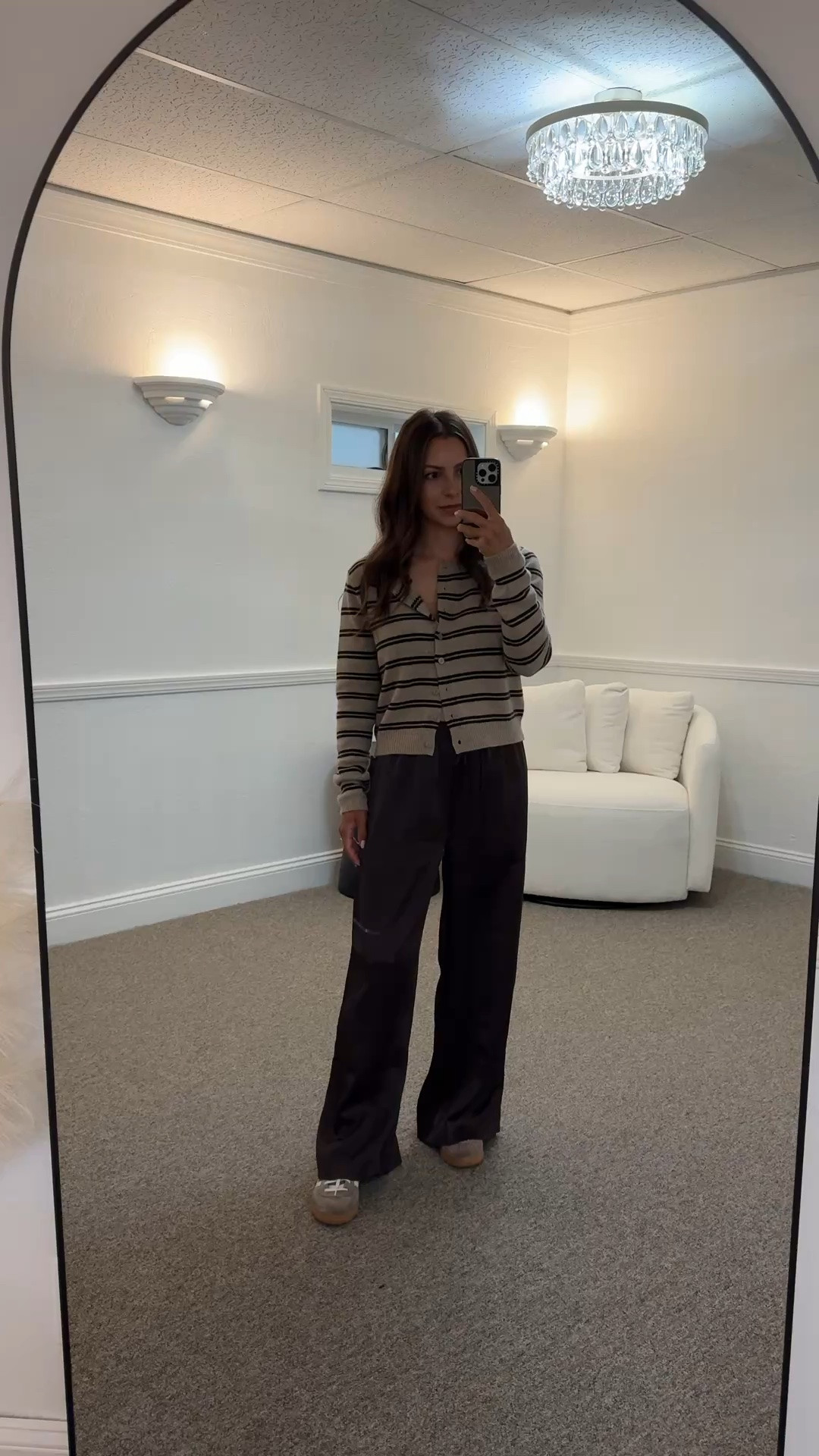 @Reformation   cardigan- xs
@Aritzia   brown satin pants- small

Petite, fall outfit, sweater, cardigan, brown outfit

#LTKootd #LTKSeasonal #LTKPetite